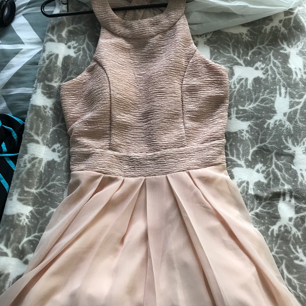 baby pink homecoming dress